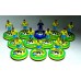 Subbuteo Andrew Table Soccer Brazil 1982 World Cup Team on WSB Professional bases